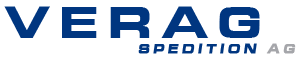 Logo Verag Spedition (Blaue Schrift) AG (Graue Schrift)